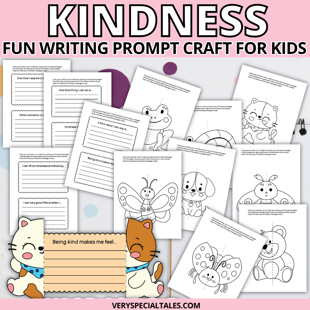 Kindness Writing Prompt Craft for Kids (Printable PDF)