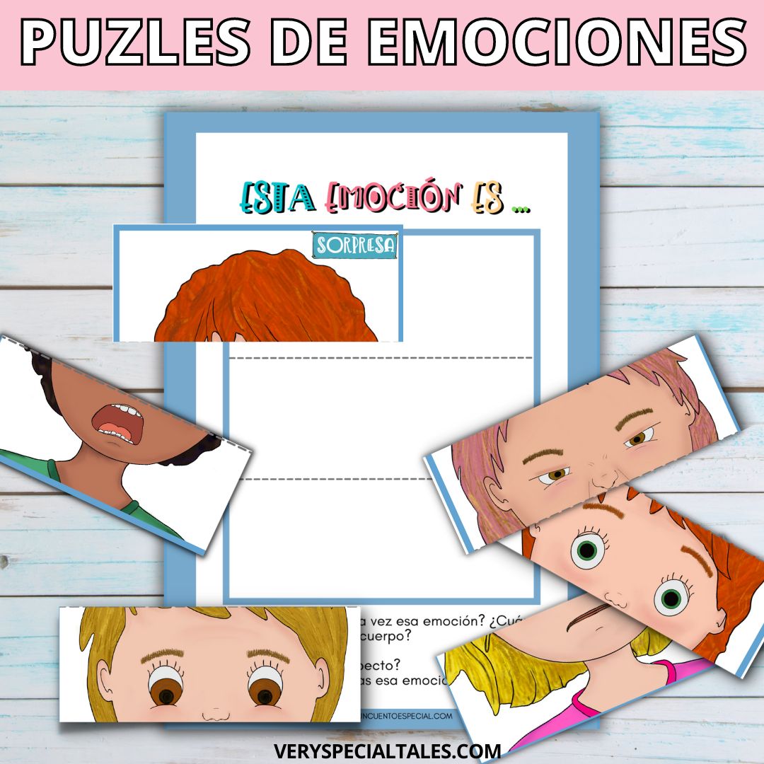 Puzles de las emociones. Ejemplos de algunas partes del puzle