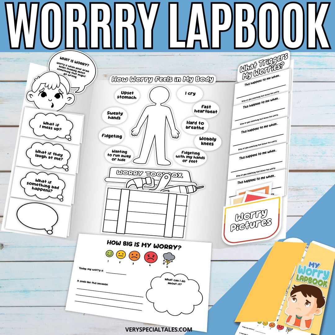 Worry Lapbook for Kids
