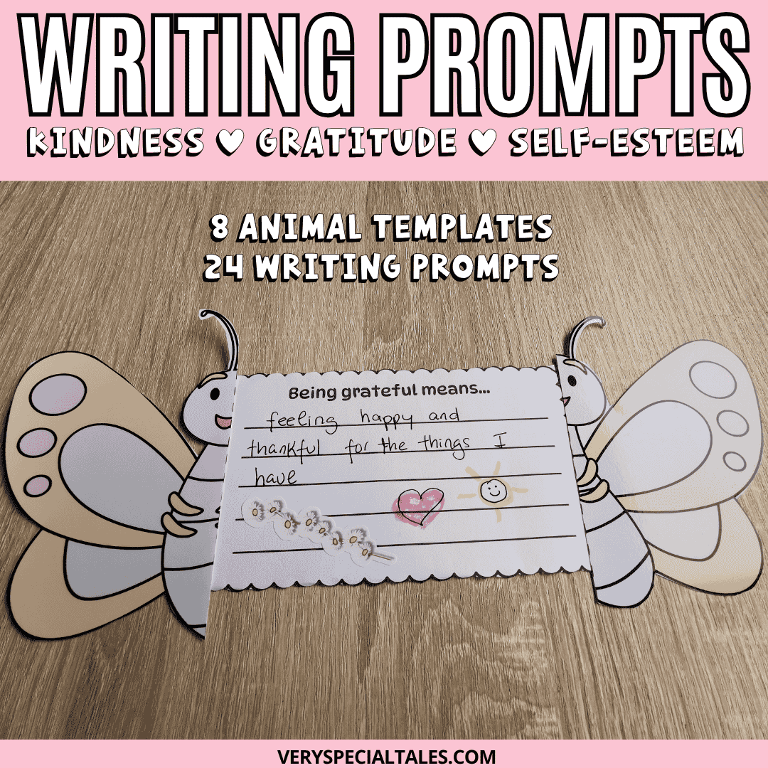 Writing Prompt Craft for Kids (Printable PDF): Kindness, Gratitude & Self-Esteem