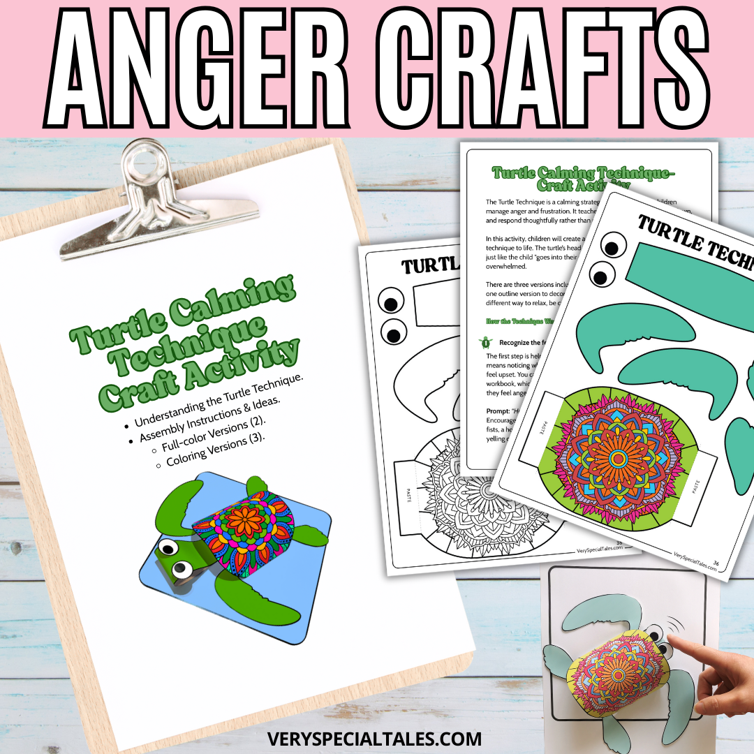 Anger Crafts for Kids_Turtle Calming Technique