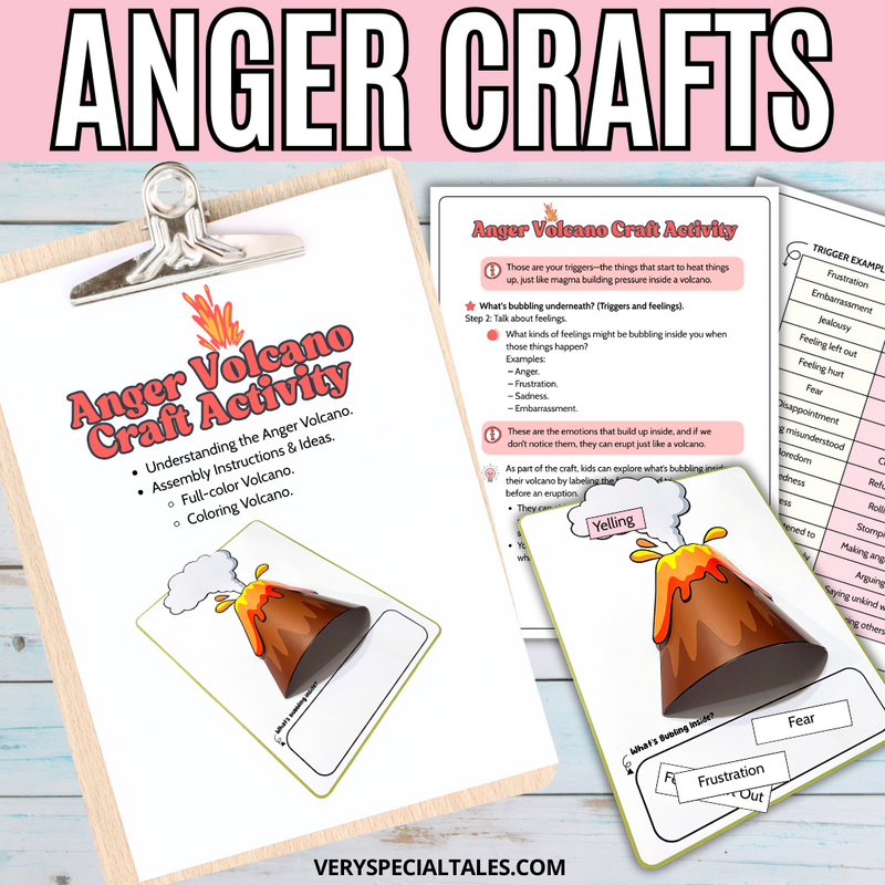 Anger Paper Craft_Anger Volcano