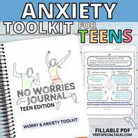 Teen Anxiety Workbook: No Worries Journal (Digital Download)