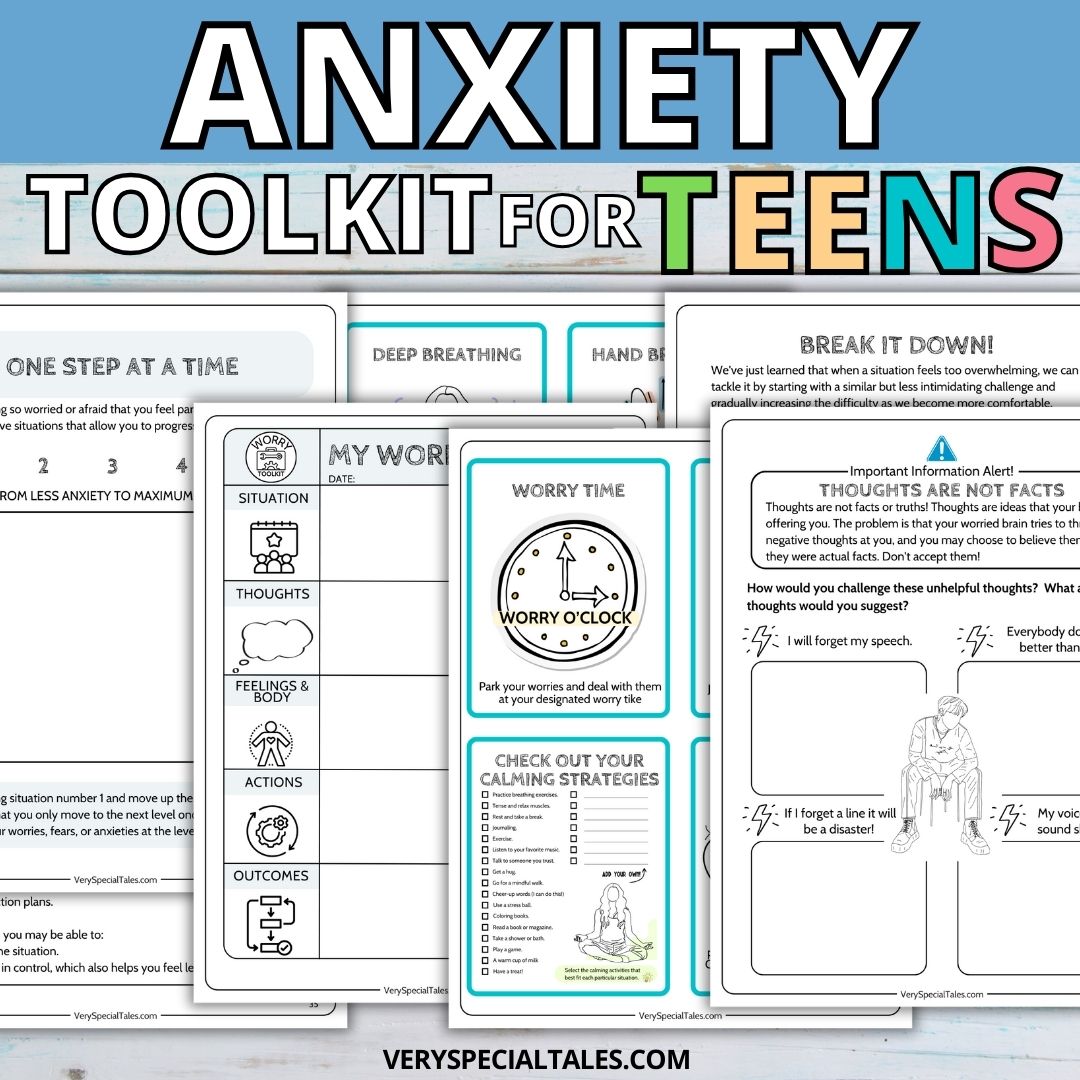 Teen Anxiety Workbook: No Worries Journal (Digital Download)