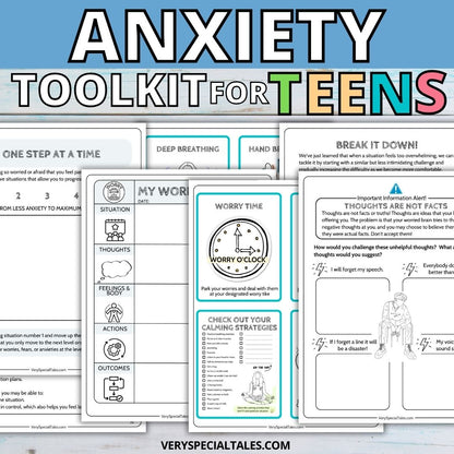 Teen Anxiety Workbook: No Worries Journal (Digital Download)