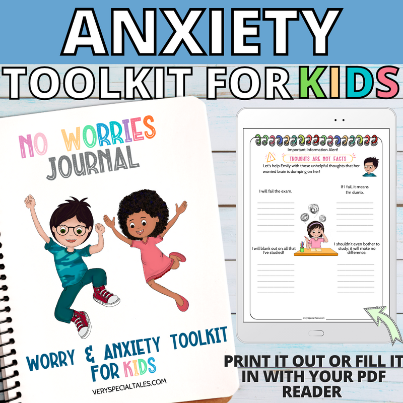 Anxiety BUNDLE for Kids (Workbook + Cards + Coloring Book)