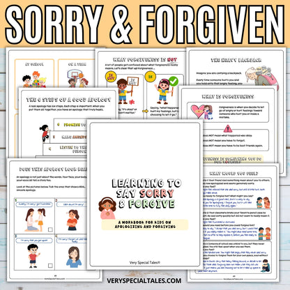 Apology &amp; Forgiveness Worksheets for Kids
