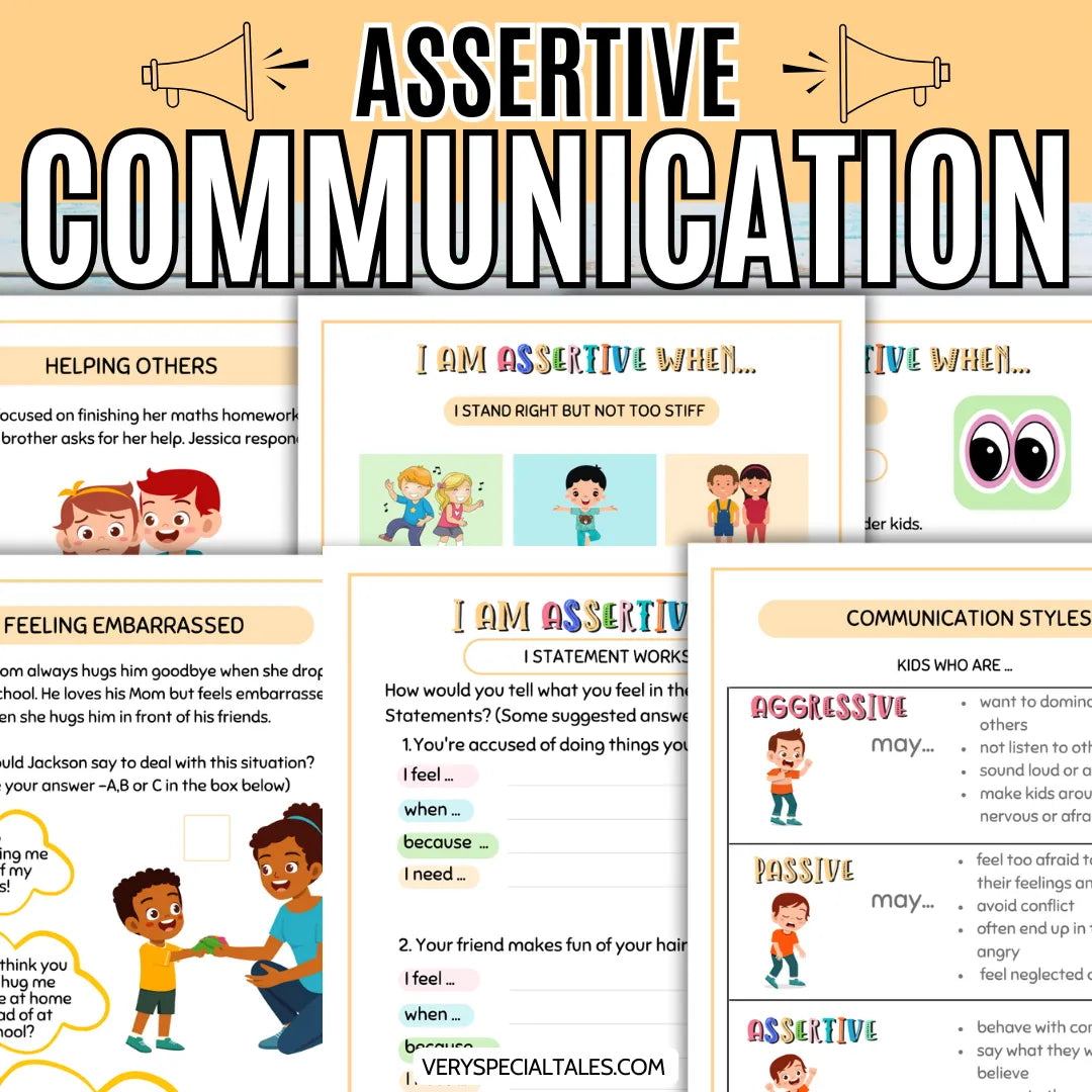 Assertive communication worksheets for kids