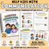 Assertive Communication Workbook for Kids featuring 80+ pages of activities, worksheets, and real-life practice to help kids ages 5–11 speak up clearly, set boundaries, and build assertive communication skills.