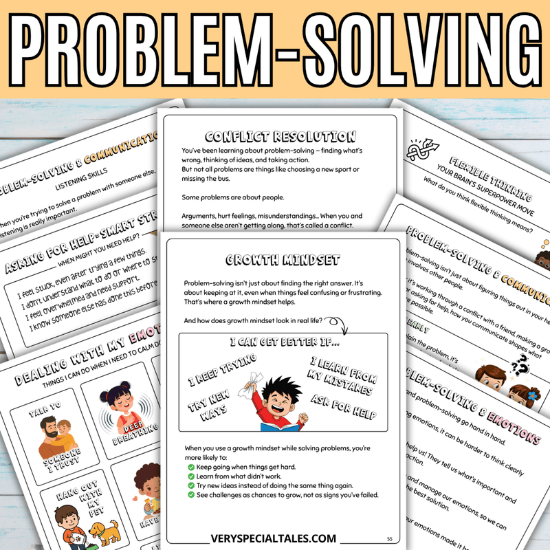 Educational worksheets to help build problem-solving skills in kids