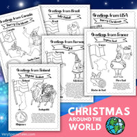 Christmas Coloring & Crafts Bundle for Kids (Printable Pack)