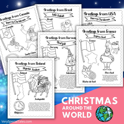 Christmas Coloring &amp; Crafts Bundle for Kids (Printable Pack)