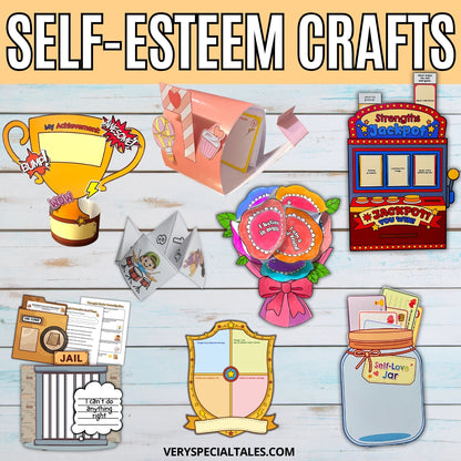 Self-Esteem Crafts for Kids | Confidence Activities Workbook