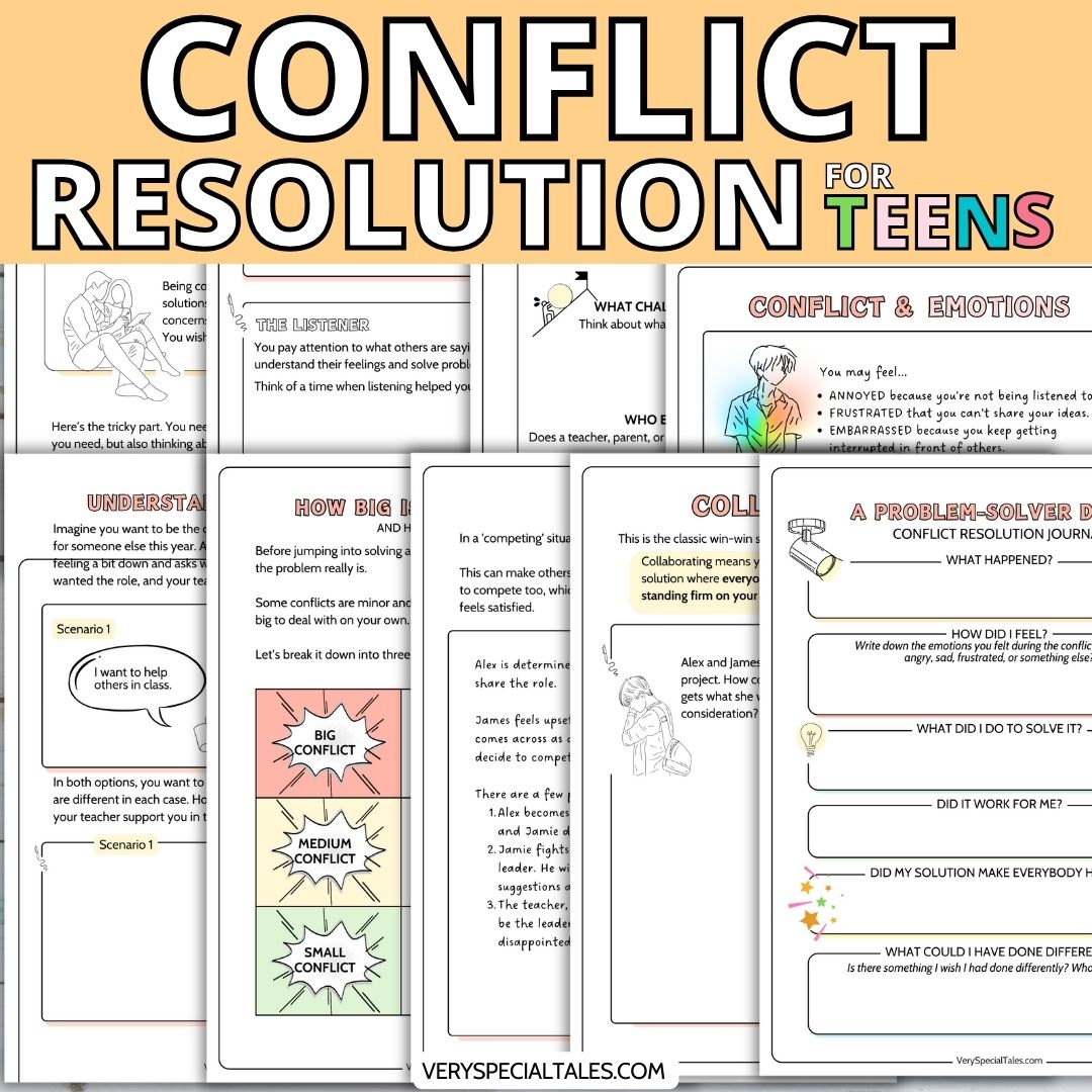 Conflict Resolution Handout.pdf Conflict-Resolution Worksheets for TEENS – Very Special Tales