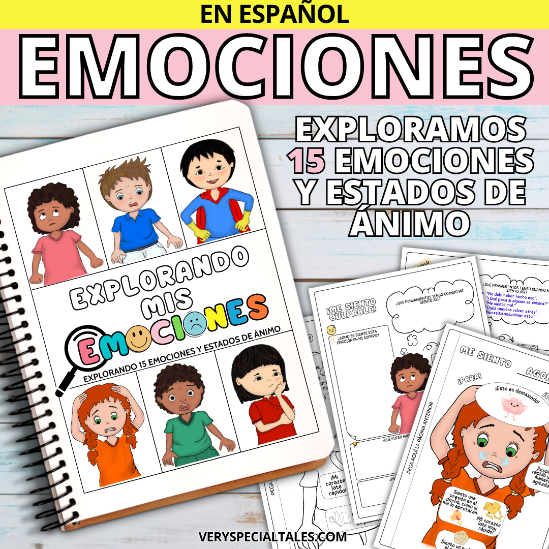 Cuaderno Emociones, Sentimientos y Estados de Ánimos para Niños