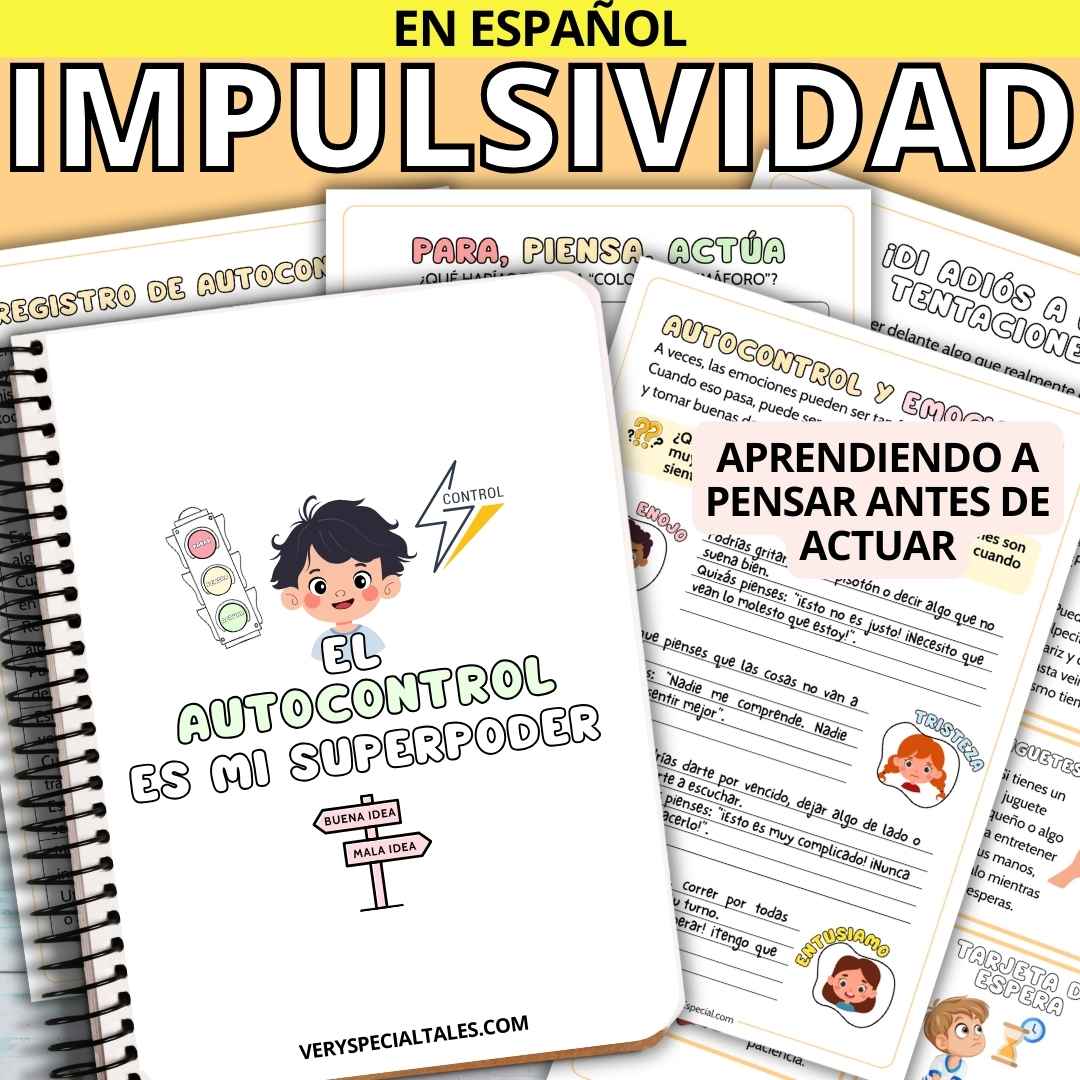 Cuaderno Infantil para Trabajar Autocontrol e Impulsividad (imprimible)