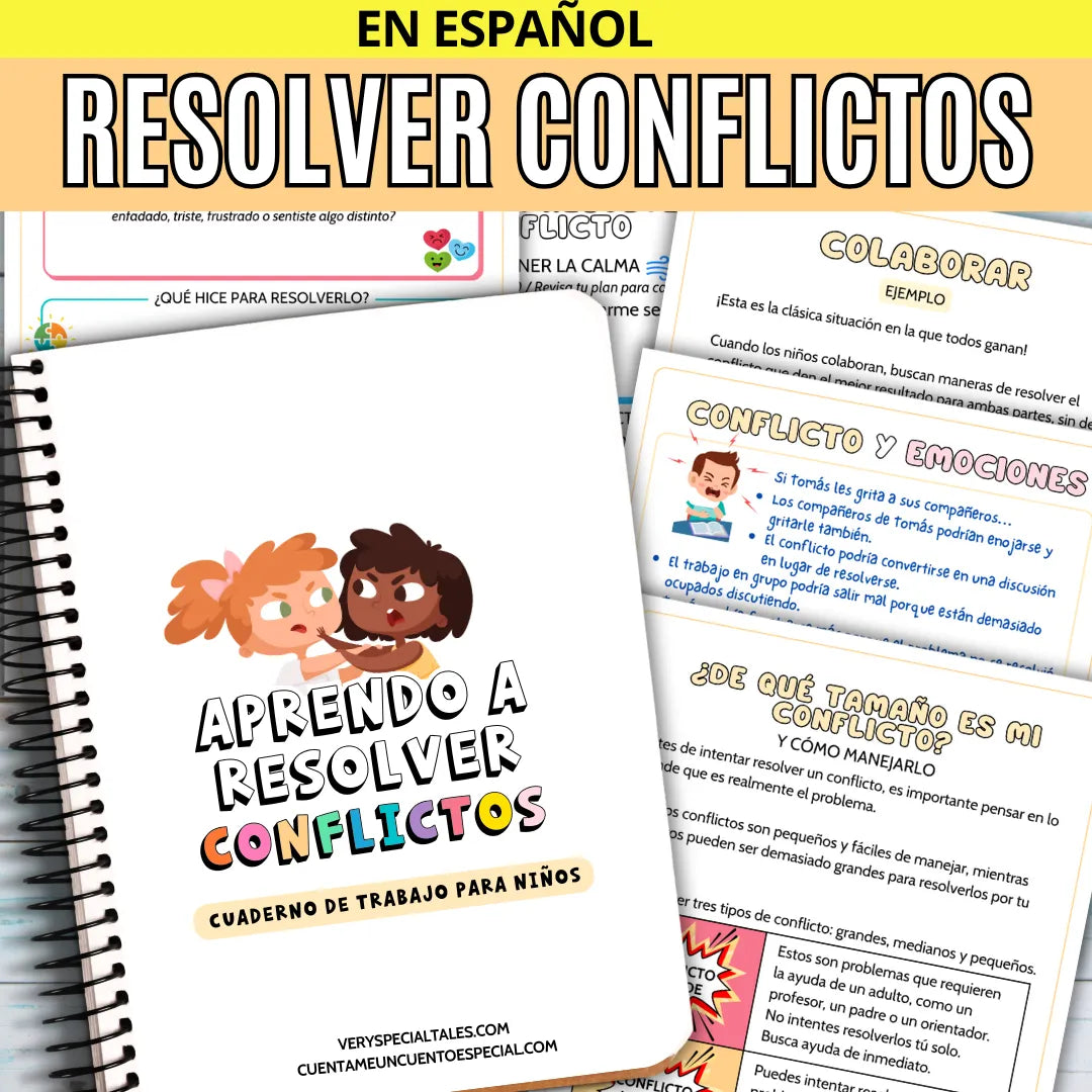 Cuaderno infantil de resolución de conflictos