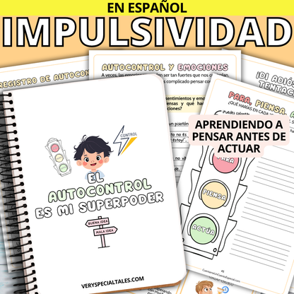 Cuaderno Imprimible Infantil para Trabajar el Autocontrol y el Control de los Impulsos