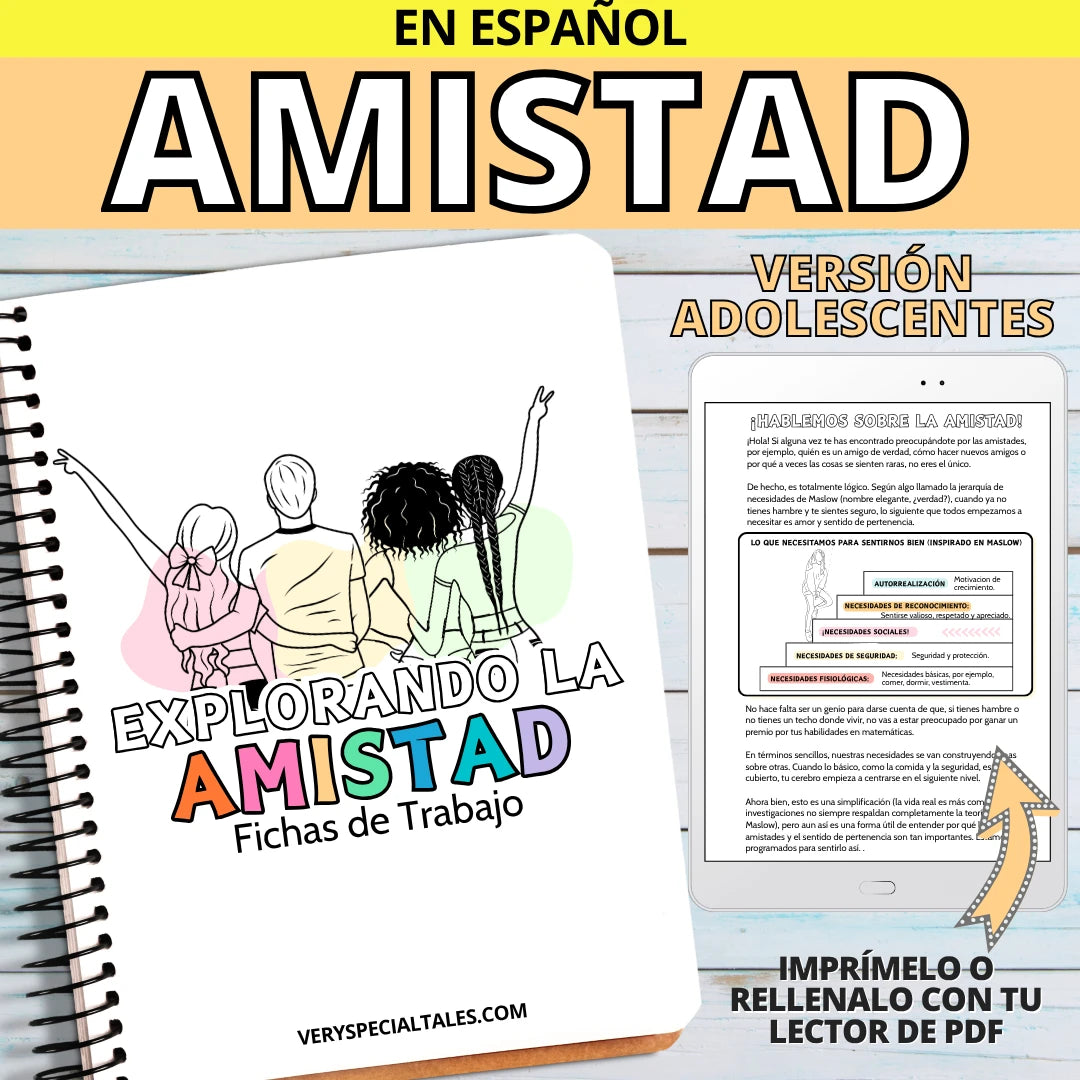 Cuaderno de la Amistad para Adolescentes (PDF Imprimible)