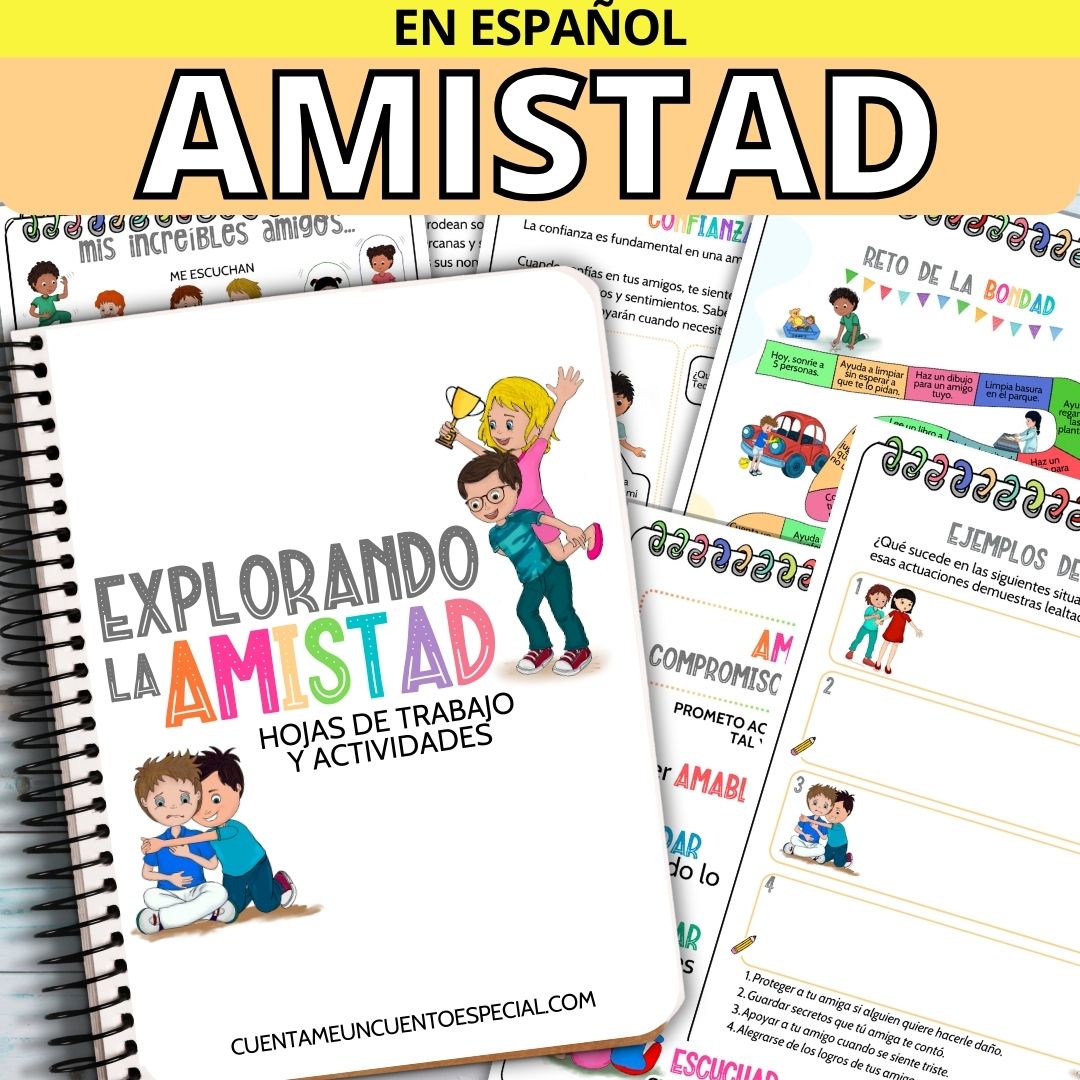 Cuaderno de la Amistad: Fichas de trabajo y actividades para niños