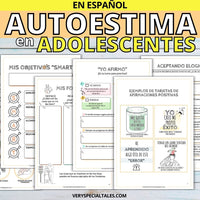 Ejemplos de hojas de trabajo del cuaderno de autoestima para adolescentes