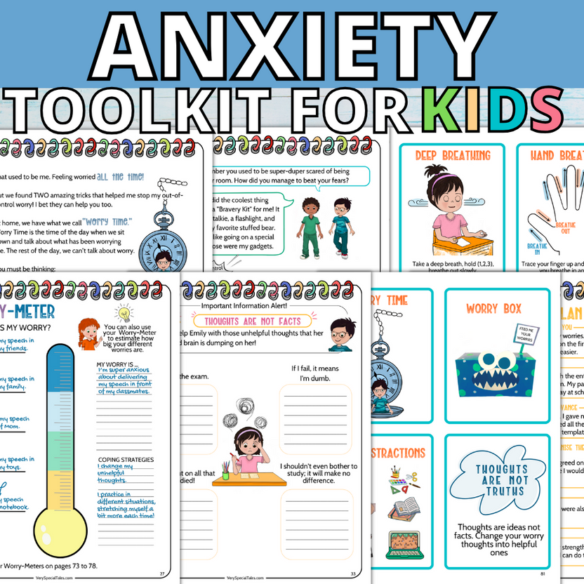 Anxiety & Worry Toolkit for Kids (NO WORRIES JOURNAL) – Very Special Tales