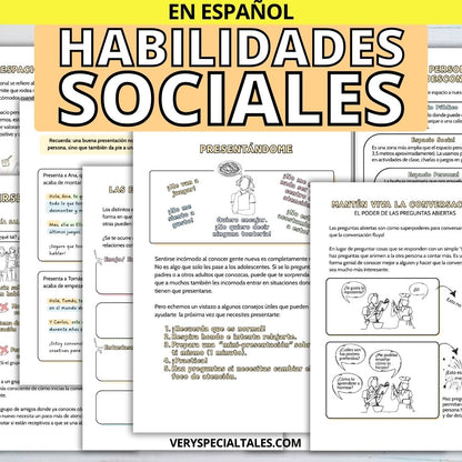 Ejemplos de fichas de trabajo del Cuaderno de Habilidades Sociales para Adolescentes