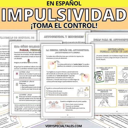 Ejemplos de fichas de trabajo del Cuaderno Autocontrol y la Impulsividad para Adolescentes