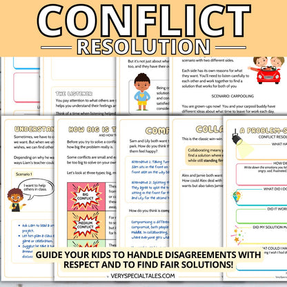Printable Conflict Resolution Worksheets for Kids