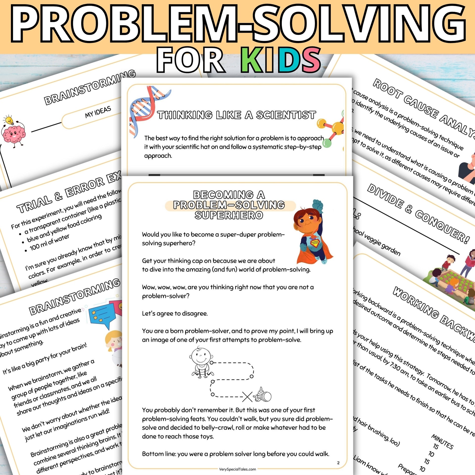 Fun problem solving for kids workbook very special tales