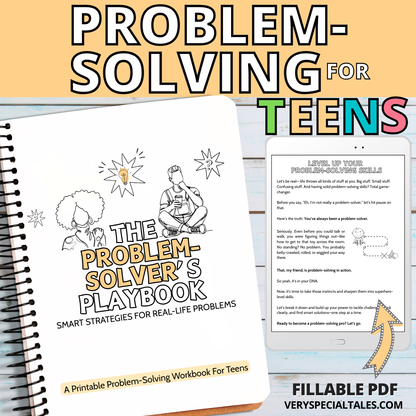 Problem Solving Worksheets for Teens, for printing and also fillable PDF.