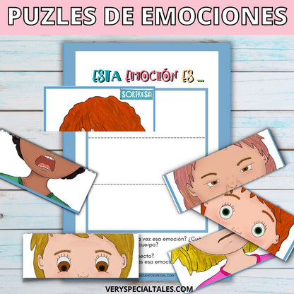 Puzles de las emociones. Ejemplos de algunas partes del puzle
