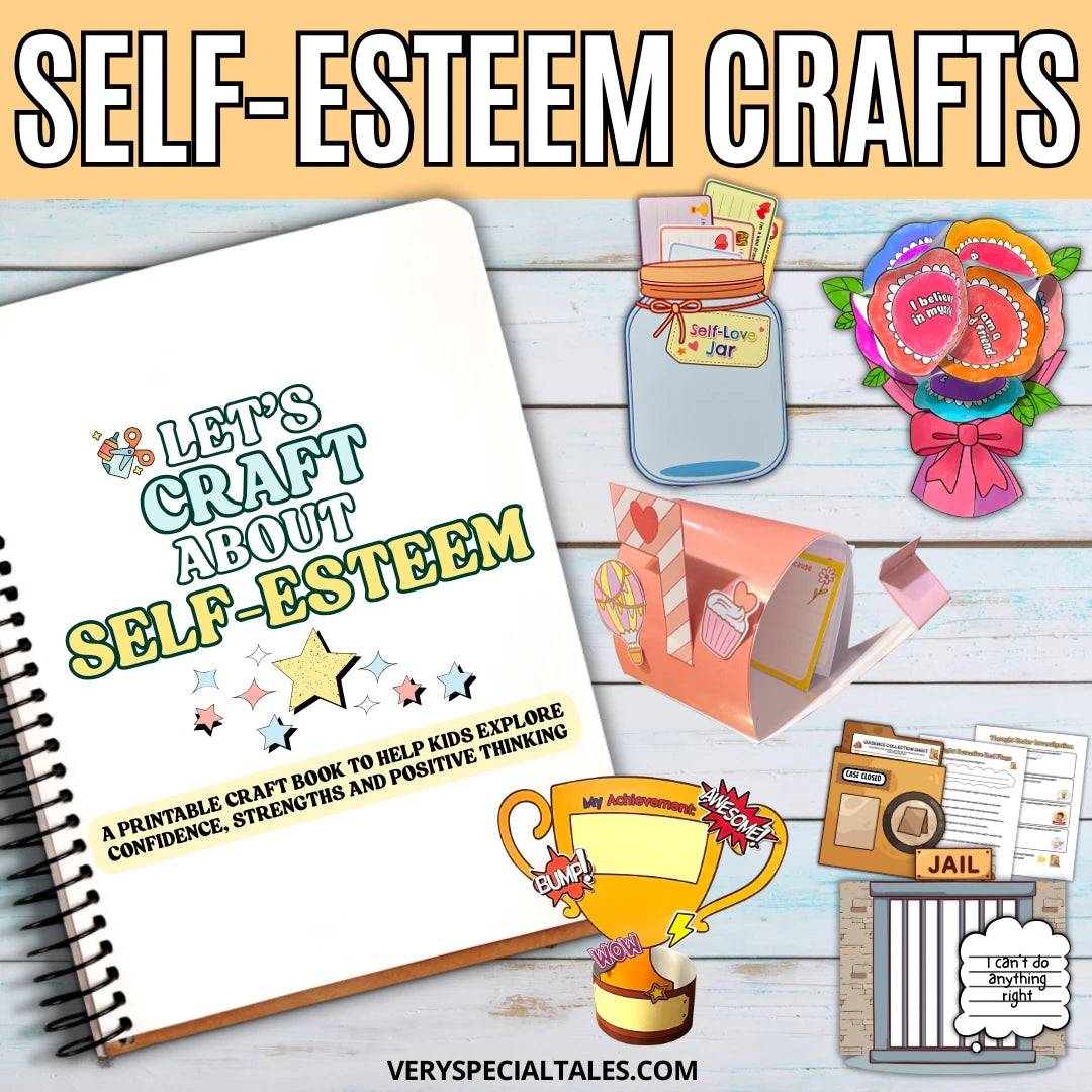 Self-Esteem Crafts for Kids | Confidence Activities Workbook