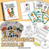 Confidence-building bundle with worksheets, self-esteem workbook, positive affirmation cards and other SEL activities