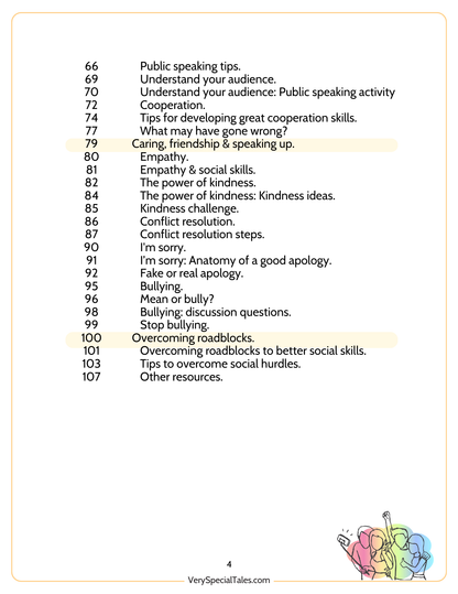 Social Skills Worksheets for TEENS