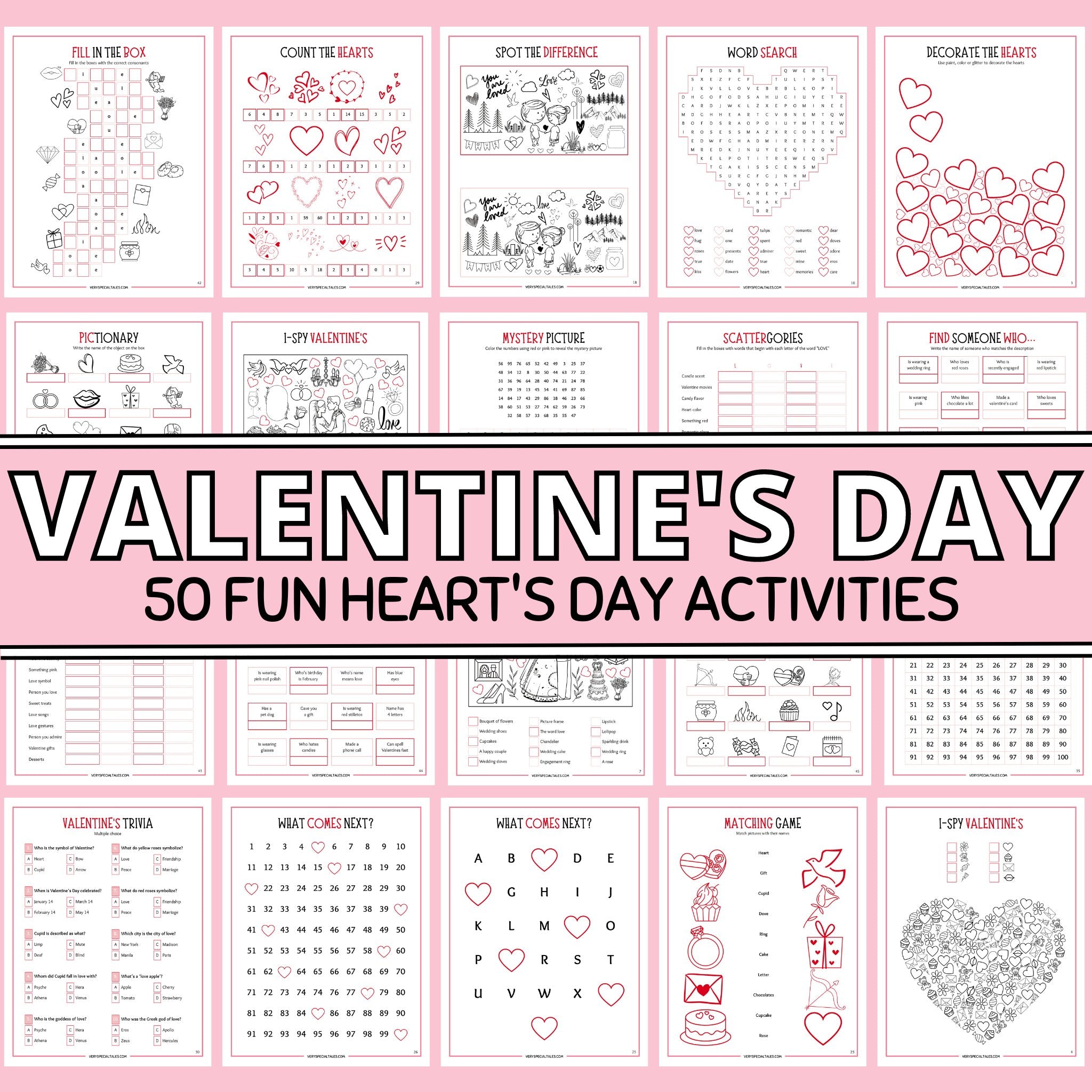 Valentine's Day Activity Pack (Printable)