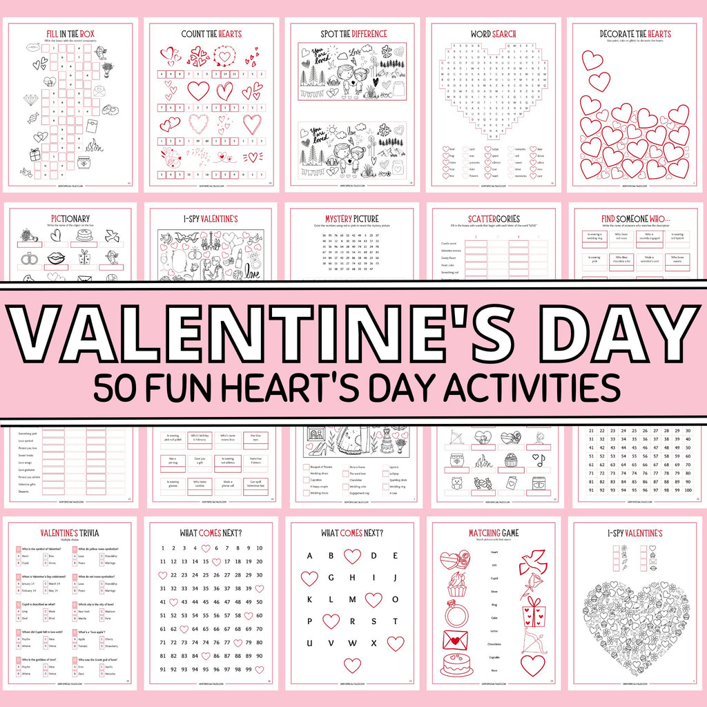 Valentine's Day Activity Pack (Printable) – Very Special Tales